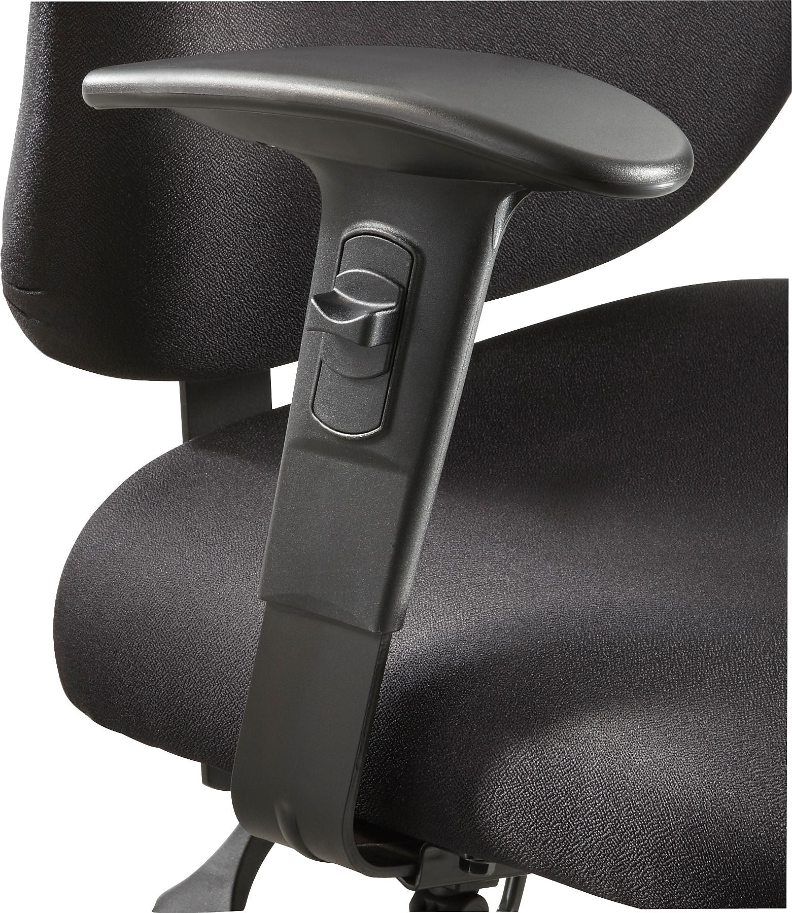 Safco Adjustable Width Armrest, Black, Pair (3399BL)