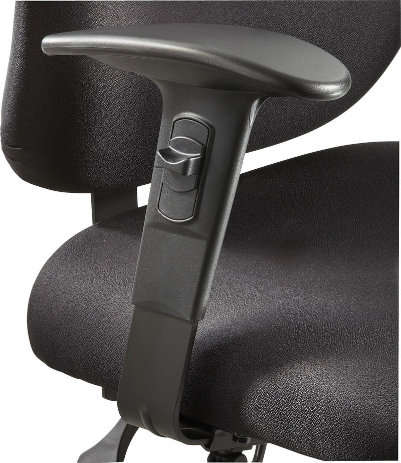 Safco Adjustable Width Armrest, Black, Pair (3399BL)