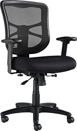 Alera Elusion Series Mesh Back Fabric Task Chair, Black (ALEEL42BME10B)