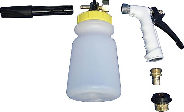 Gilmour Foam Gun, Yellow, 2 oz. Cleaning Solution to 1 Gallon Water
