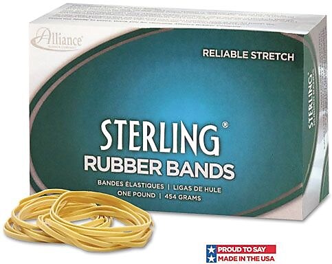 Alliance Sterling Multi-Purpose #105 Rubber Bands, 5" x 5/8", 70/Box (ALL25055)