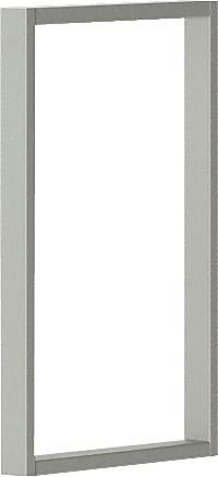 HON® Voi® Steel 14.3" O-Leg Support For Overhead Cabinet, Platinum Metallic