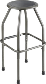 Safco Diesel Steel Back Polyurethane Industrial/Shop Stool, Pewter (6666)