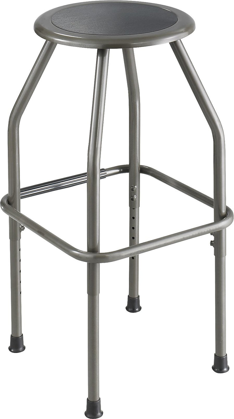 Safco Diesel Steel Back Polyurethane Industrial/Shop Stool, Pewter (6666)