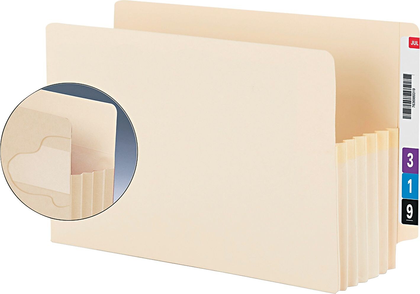 Smead® End Tab TUFF® Pockets, Manila, Letter, 10/Pack (75160)