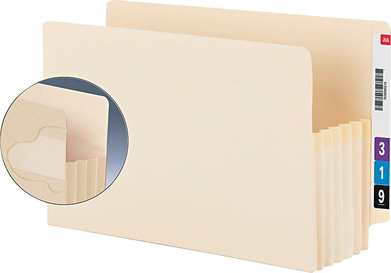 Smead® End Tab TUFF® Pockets, Manila, Letter, 10/Pack (75160)