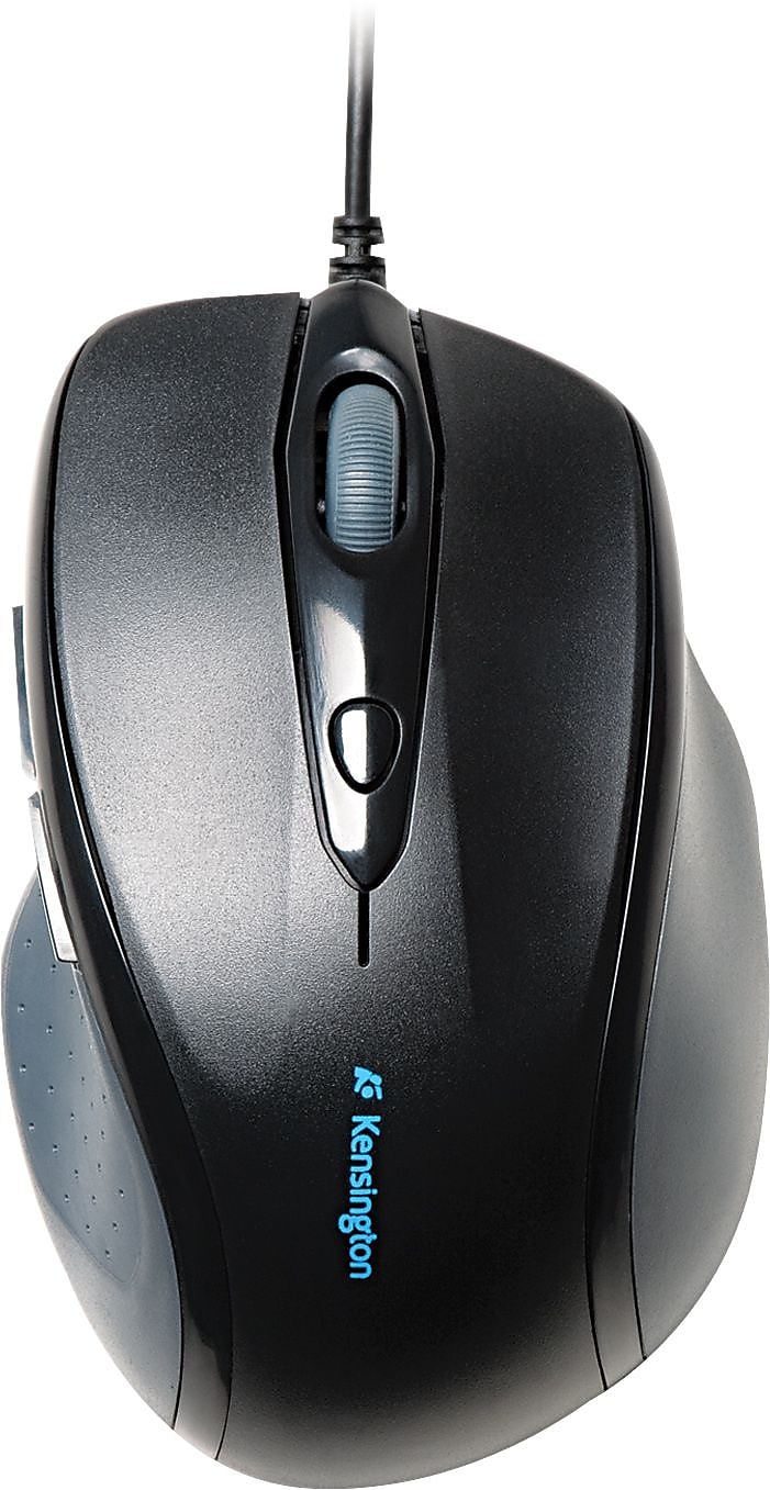 Kensington Pro Fit Ergonomic Optical USB Mouse, Black (K72369US)