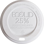 Eco-Products® Recycled Content Hot Cup Lid, 8 oz., White, 1000/Carton (ECOEPHL8WR)
