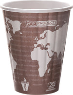 Eco-Products® World Art™ Insulated Hot Cup, 8 oz., Maroon, 800/Carton (ECOEPBNHC8WD)