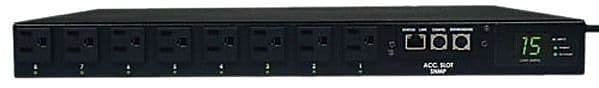 Tripp Lite Single-Phase Switched Power Distribution Unit, 8-Outlet, 1U Rack Mount, Black (L50012)
