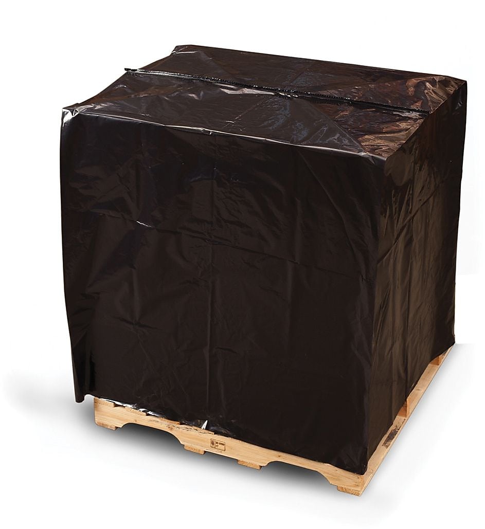 51" x 49" x 73" Pallet Cover, 3 mil., Black, 45/Roll (PC140)