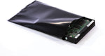 12" x 16" Conductive Layflat Poly Bags, 4 Mil, Black, 100/Carton (6550)