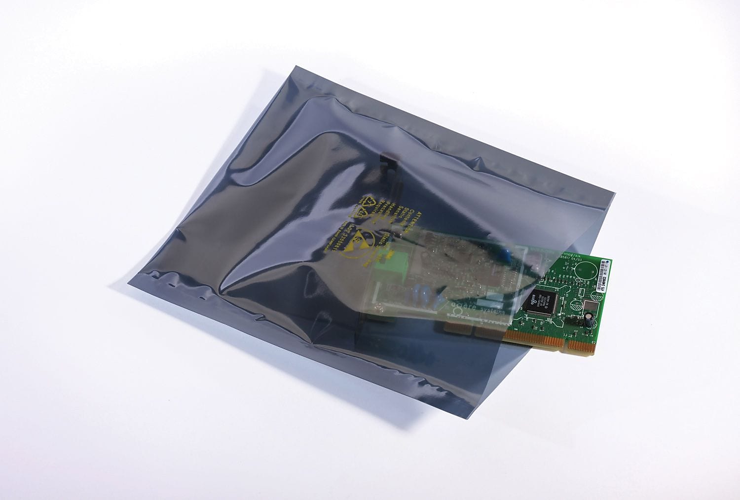 3" x 5" Static Shielding Layflat Poly Bags, 3 Mil, Clear, 100/Carton (4100)
