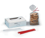 4" Vinyl Twist Ties White, 2000/Carton (PLT4W)