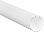 Mailing Tubes, White, 3" x 42", 24/Ct