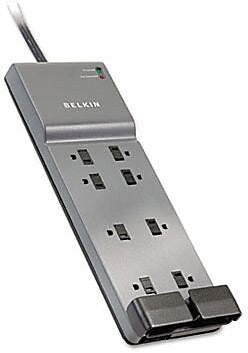 Belkin Home/Office 8 Outlet, 6' Cord, 3550 Joules (BE108200-06)