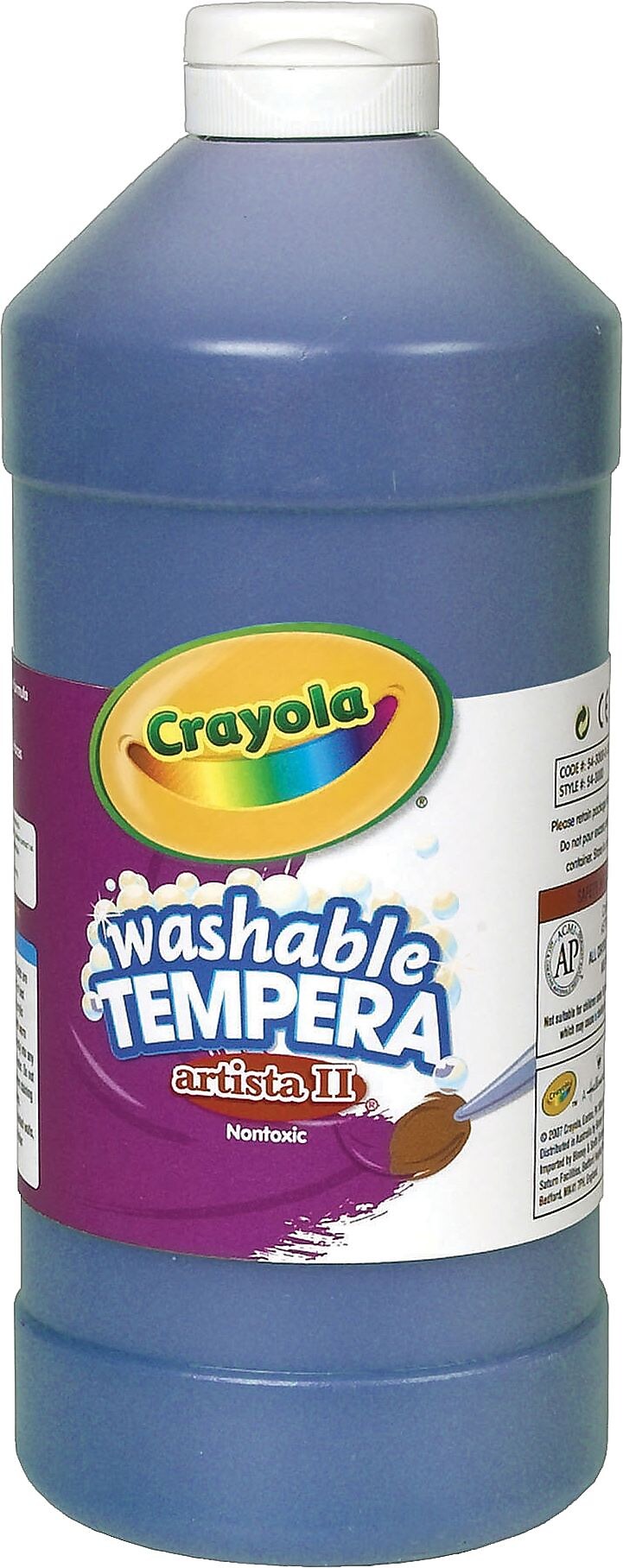 Tempera Paint, Economy, Blue, Quart Bottle