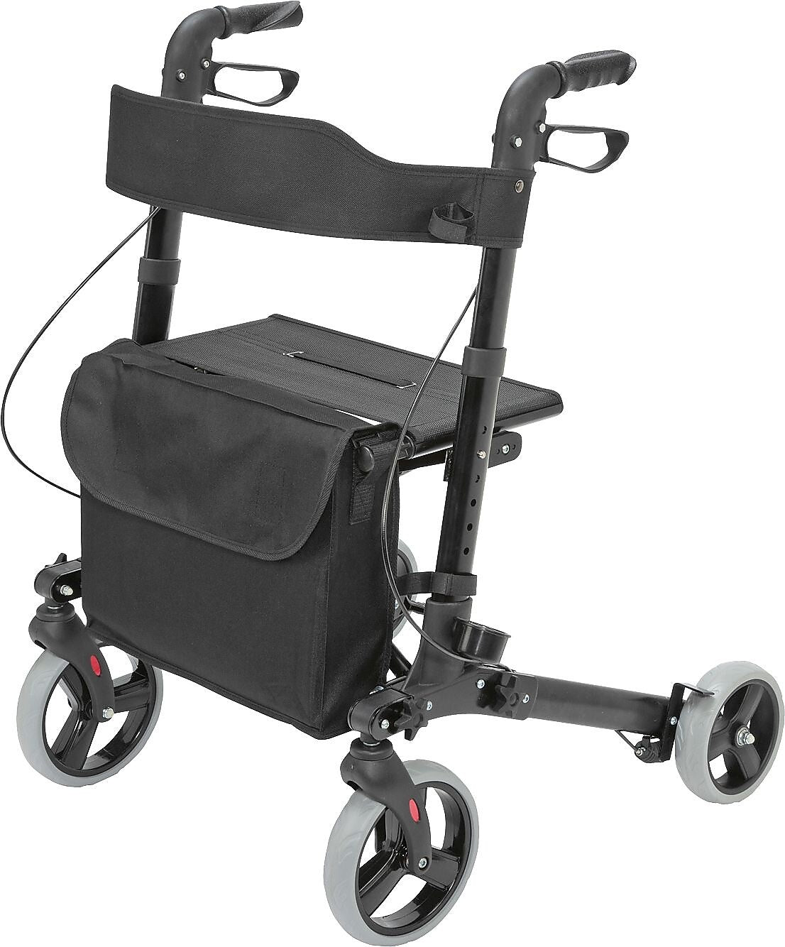 HealthSmart Gateway Rollator, Black (501-5012-0200)