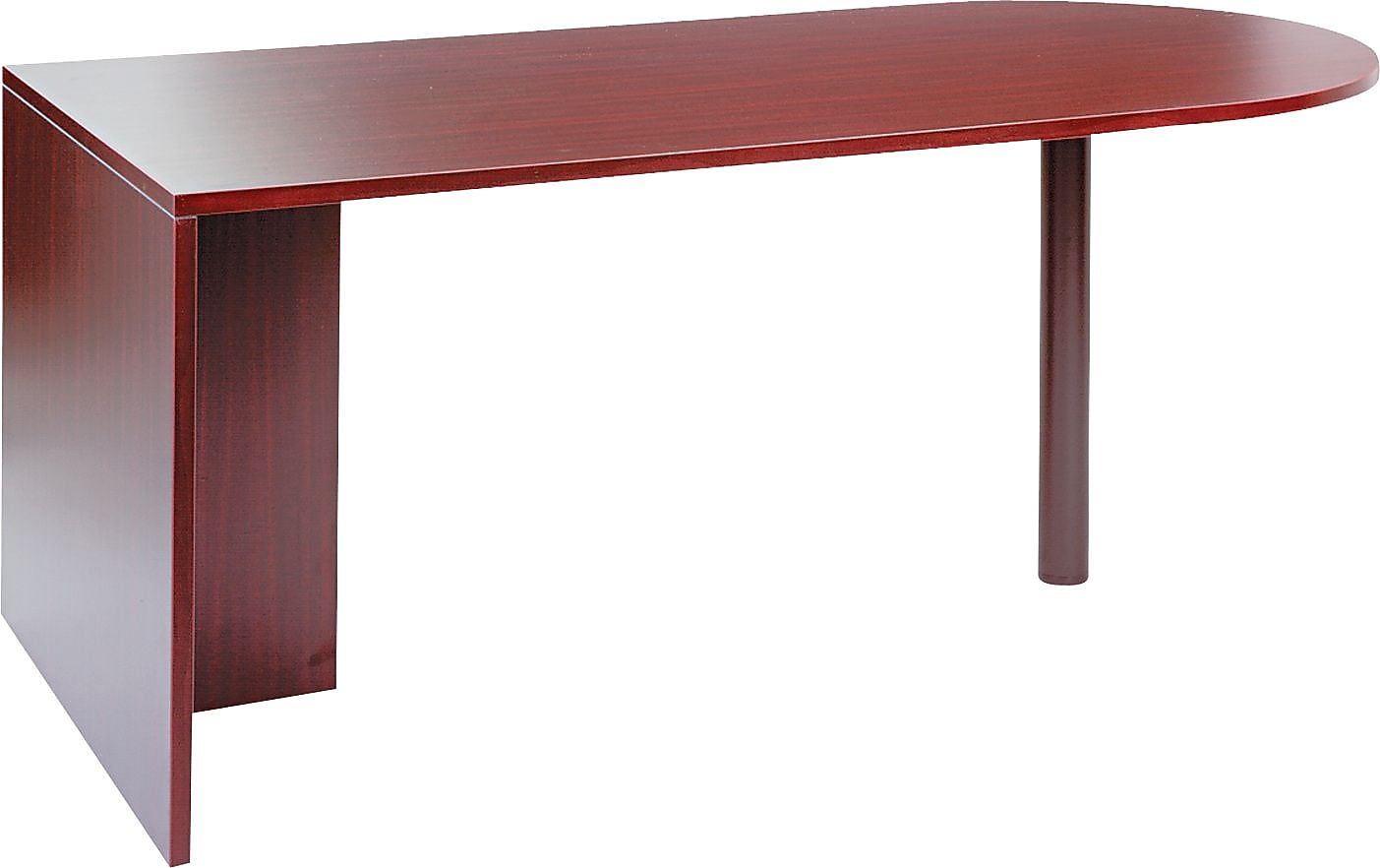 Alera™ Valencia Series U and L Groupings in Mahogany, D-Top Desk Shell