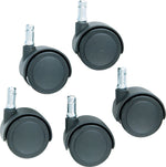 Safety Casters with Standard Neck, B Stem, Soft Wheel Tread