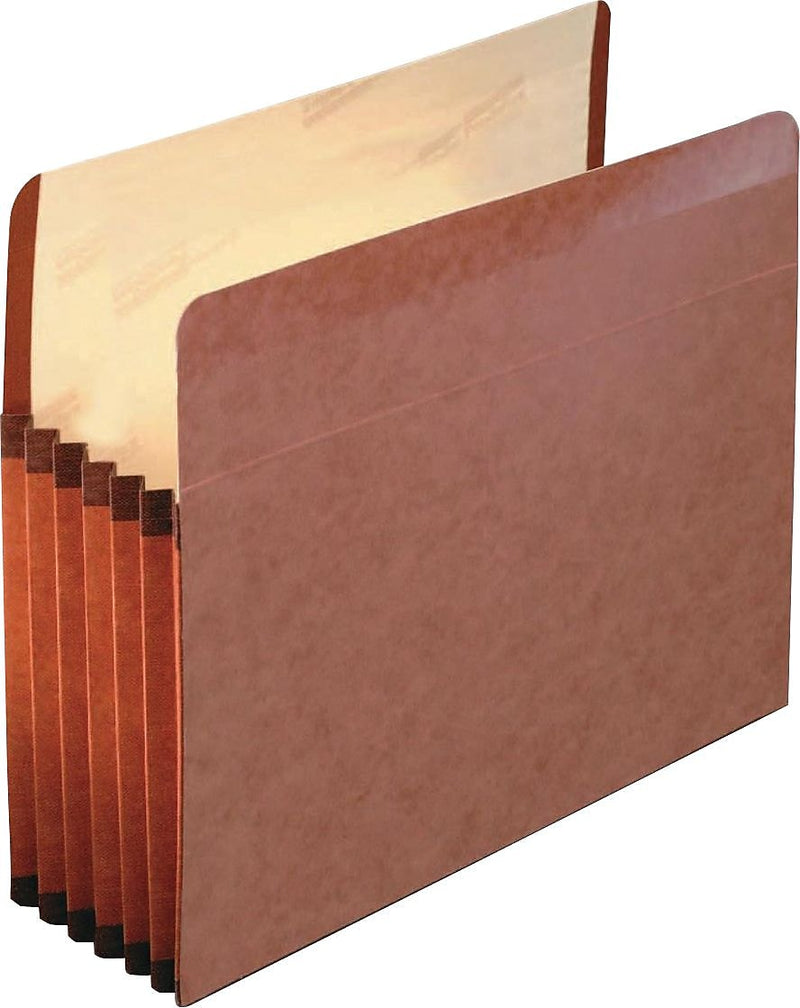 Pendaflex Heavy Duty Reinforced File Pocket, 5 1/4" Expansion, Letter Size, Redrope, 5/Box (ESS085545)