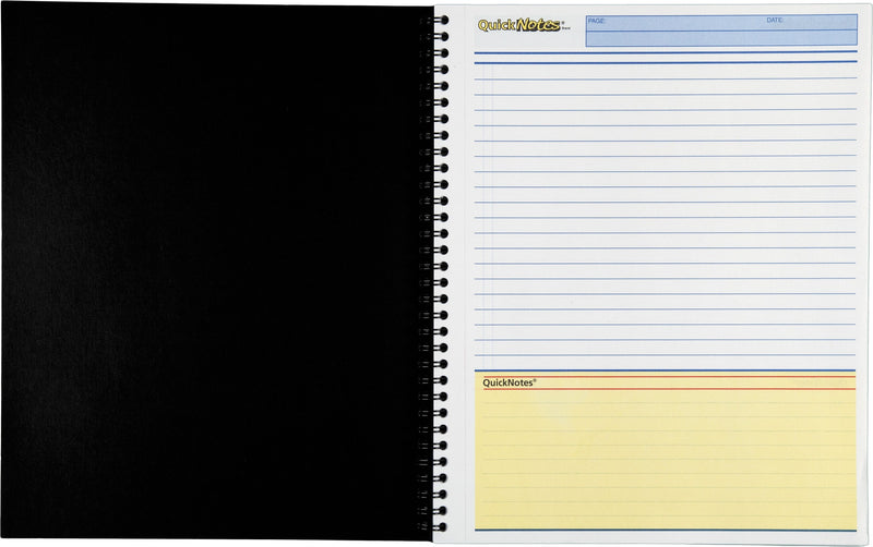 Cambridge 1-Subject Professional Notebooks, 8.5" x 11", Wide Ruled, 80 Sheets, Black (06066)