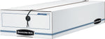 BANKERS BOX® LIBERTY® Check and form Boxes, Checks, Stacking Strength 500 lb., White/Blue, 4"H x 9"W x 23"D 12/CT