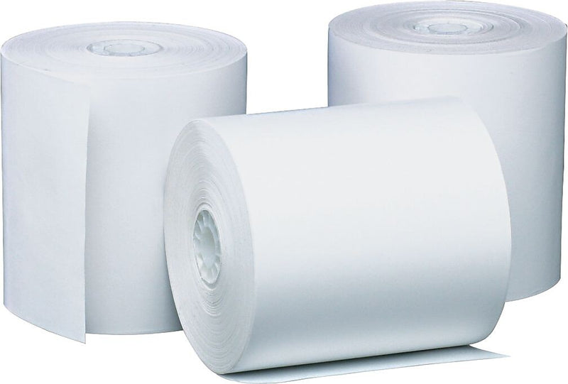 PM Company Thermal Cash Register Paper Rolls, 3-1/8" x 230', BPA Free, 8/Pack (9090-3216)