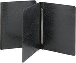 Smead Side Opening Pressboard Report Cover, Prong Fastener, Letter, , Black