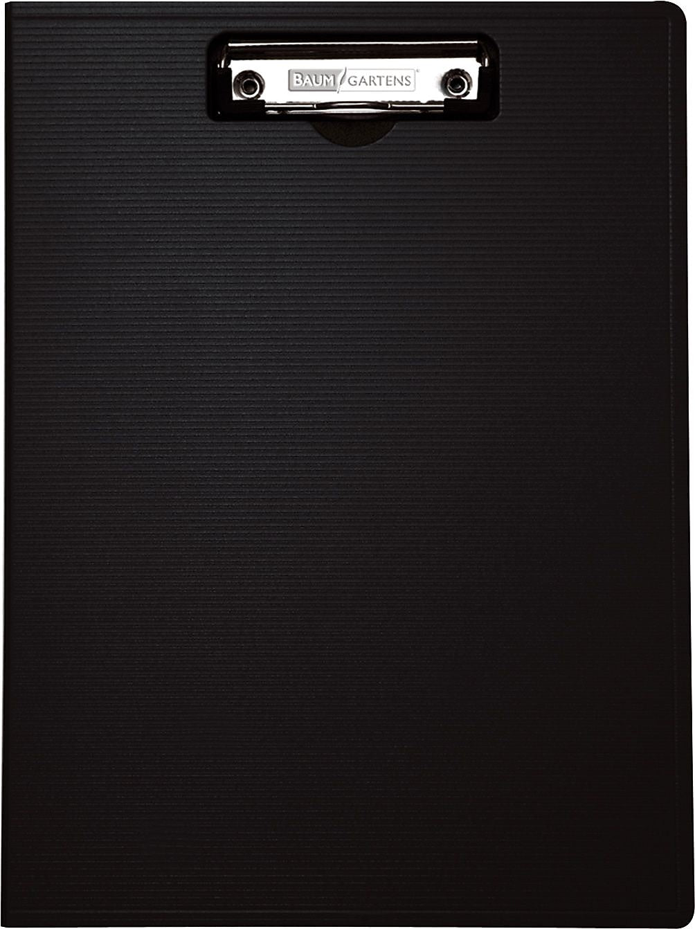 Baumgartens® 1/2" Capacity Top Loading Portfolio Clipboard; Black