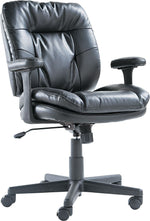 OIF Bonded Leather Task Chair, Black (OIFST4819)