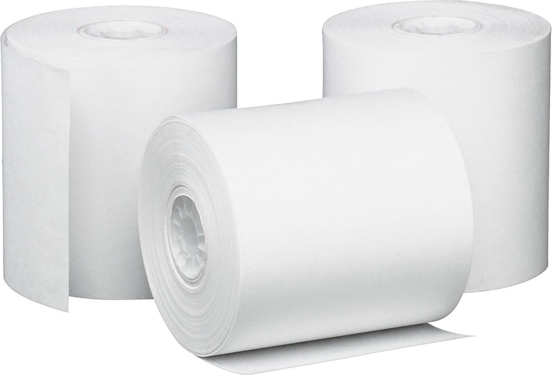 PM Company Bond Cash Register Paper Rolls, 3" x 85', 50 Rolls/Pack (PMF09228)