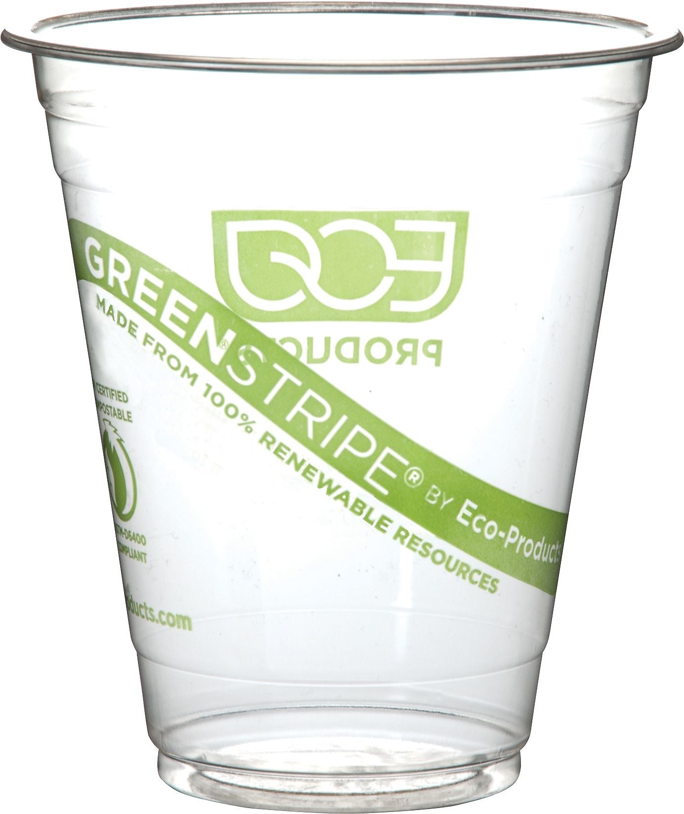 Eco-Products 10 Oz. GreenStripe® Cold Corn Cups, Clear, 1000/Pack (EP-CC10-GS)