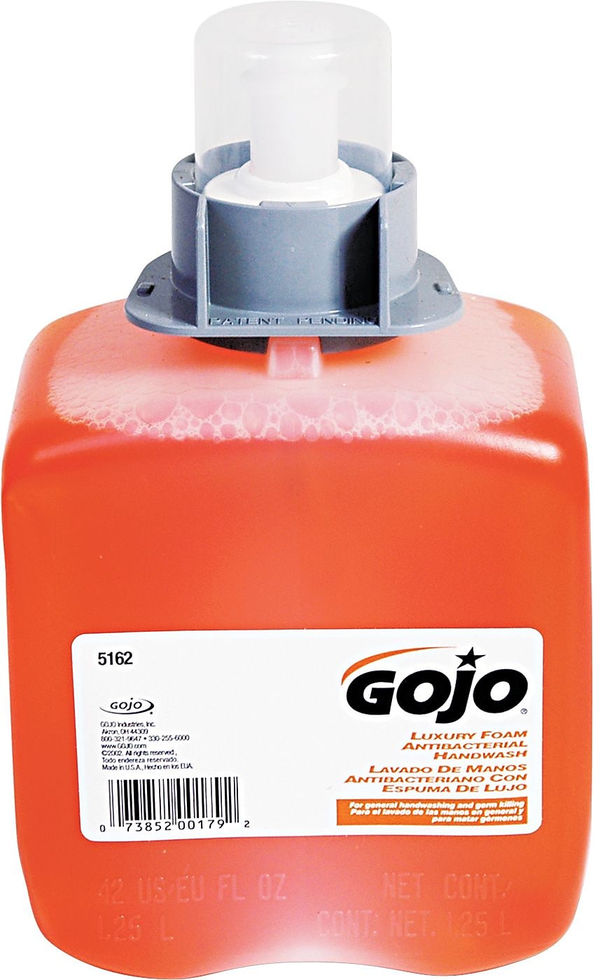 GOJO Luxury Antibacterial Foaming Hand Soap Refill for FMX 12 Dispenser, Orange Blossom Scent, 1250 ml. (5162-03)
