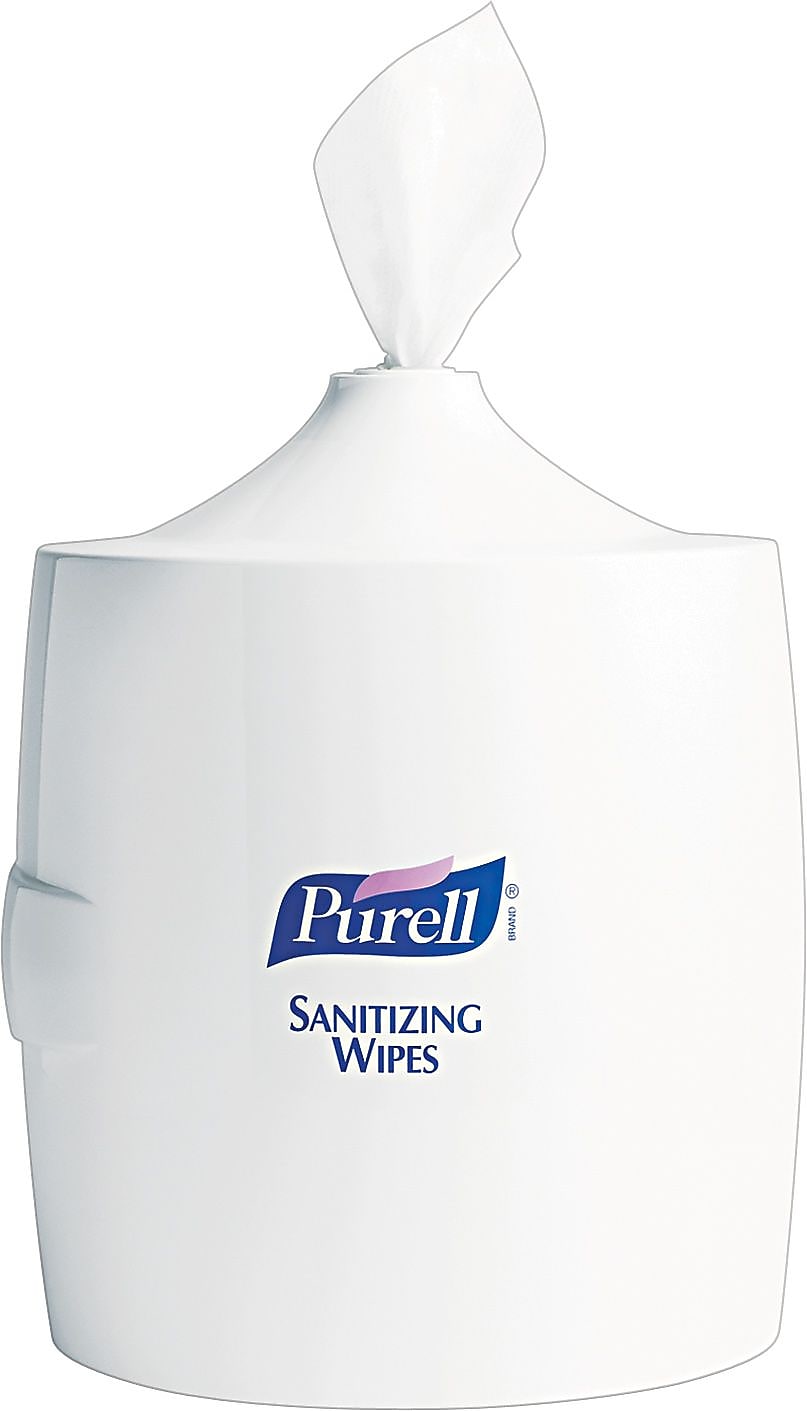 PURELL Wipes Wall Mounted Hand Sanitizer Dispenser, White (9019-01)