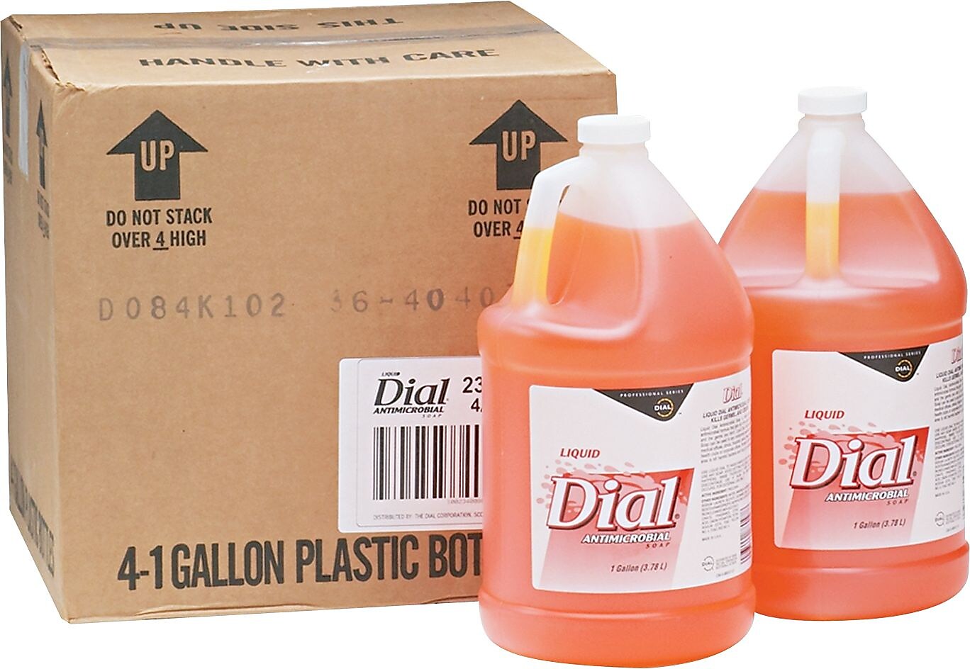 Dial Gold Liquid Hand Soap, Floral Scent, 4/Carton (DIA88047CT)