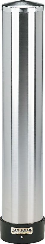 San Jamar Stainless Steel Cup Dispenser for 12 to 24 oz. Cups (SJMC3400P)