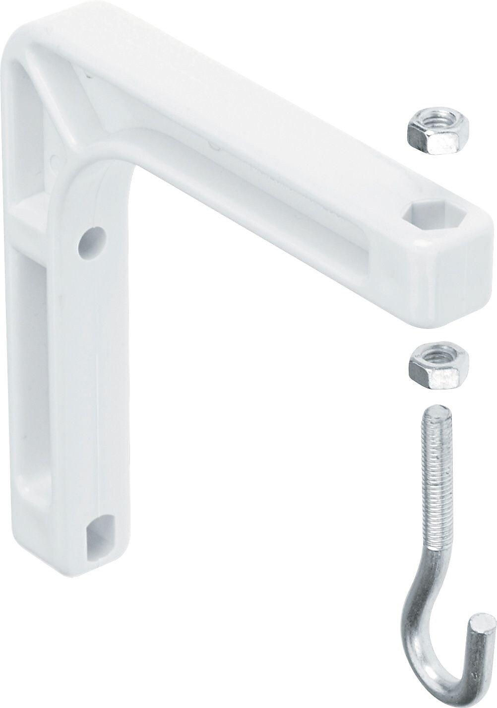 Quartet White Plastic Wall-Mount Bracket for Projection Screen, 7.5"H x 6.75"W x 1.25"D (VAW6C)