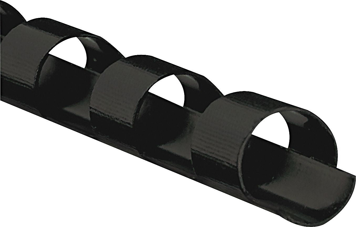 Fellowes 5/16" Plastic Binding Spine Comb, 40 Sheet Capacity, Black, 25/Pack (FEL52321)