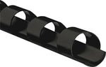 Fellowes 5/16" Plastic Binding Spine Comb, 40 Sheet Capacity, Black, 25/Pack (FEL52321)