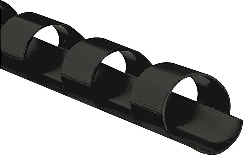 Fellowes 5/16" Plastic Binding Spine Comb, 40 Sheet Capacity, Black, 25/Pack (FEL52321)