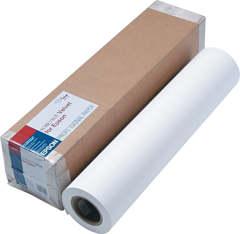 Epson® Somerset® Velvet Paper Roll; White; 24"(W) x 50'(L); 1/Roll