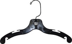 Mainetti 12" Top Hanger, Black, 100/Bx
