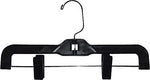 Mainetti 12" Pant / Skirt Bottom Hangers, Black, 100/Bx