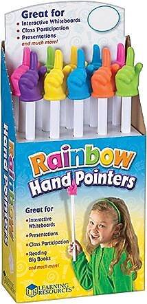 15" Rainbow Hand Pointers