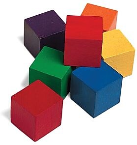 Learning Resources 1" Wooden Color Cube, Set of 102 (LER0136)