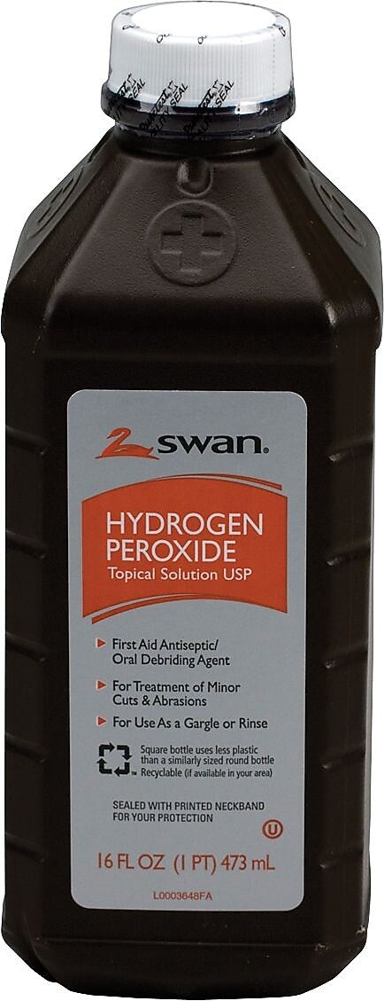 Medline 3% Hydrogen Peroxide, 16 oz., 12/Pack