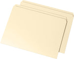 AbilityOne Interior Height File Folder, Straight Cut, Manila, Letter, 100/Box (7530015833821)