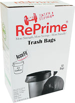 Heritage AccuFit 44 Gallon Industrial Trash Bag, 37" x 50", Low Density, 0.9 Mil, Black (HERH7450TKRC1)