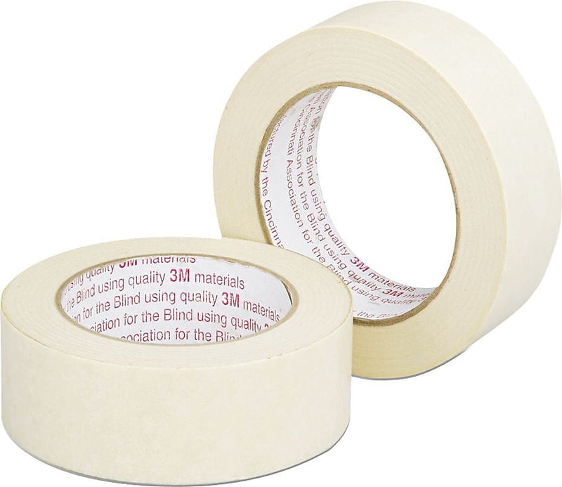 AbilityOne Utility Grade Masking Tape, 1 1/2" x 60 yards, Beige (7510002666709)